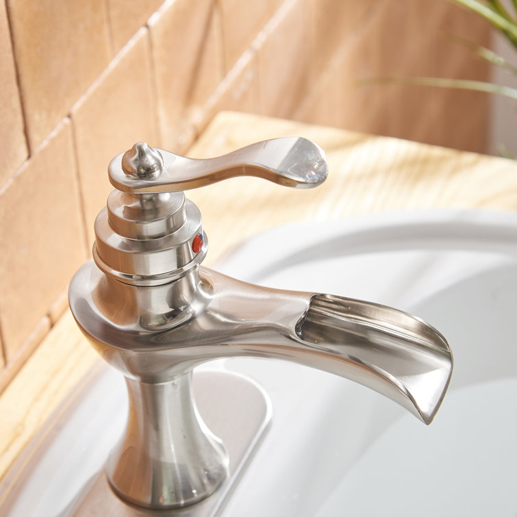 DFI Waterfall Single Hole Bathroom Faucet with Drain Assembly & Reviews